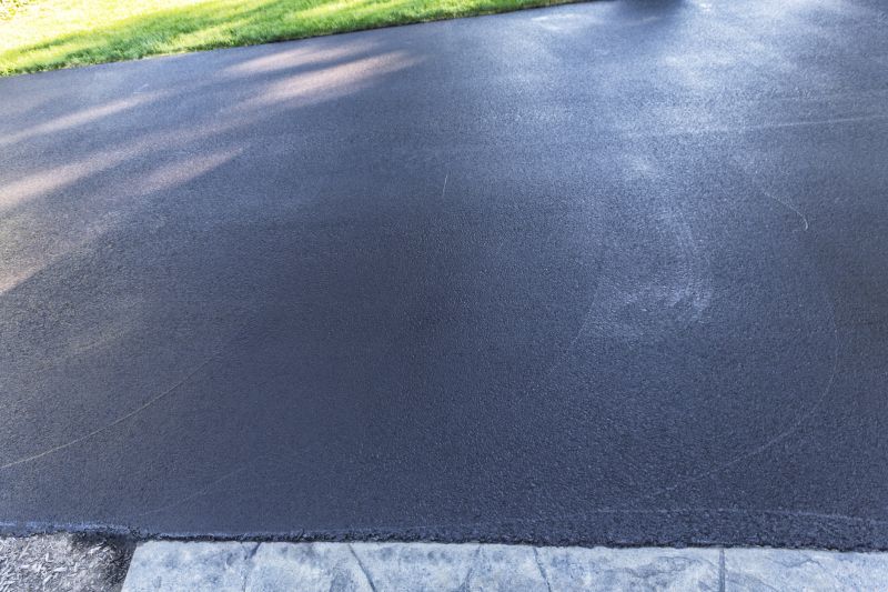 Freshly Resurfaced Blacktop Driveway